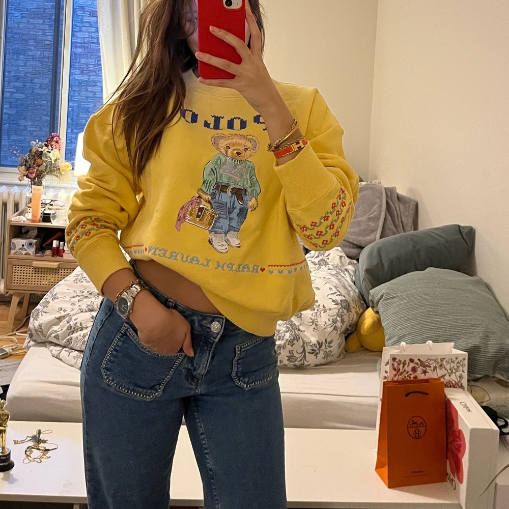Yellow Ralph Lauren polo sweater